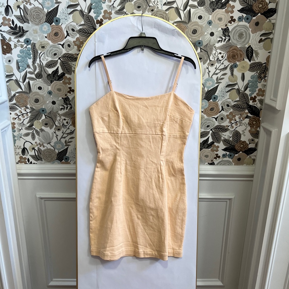 Avec les filles yellow mini dress